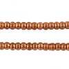 Copper Ridged Round Beads (6mm)