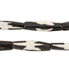 Star Design Batik Bone Beads (Elongated)