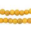 Yellow Ancient Style Java Glass Beads (11mm)