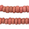 Rouge Red Moroccan Pottery Beads (Rondelle)