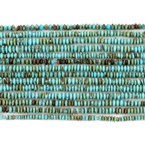 Light Blue Turquoise-Style Stone Saucer Beads (2.5-3mm) - The Bead Chest