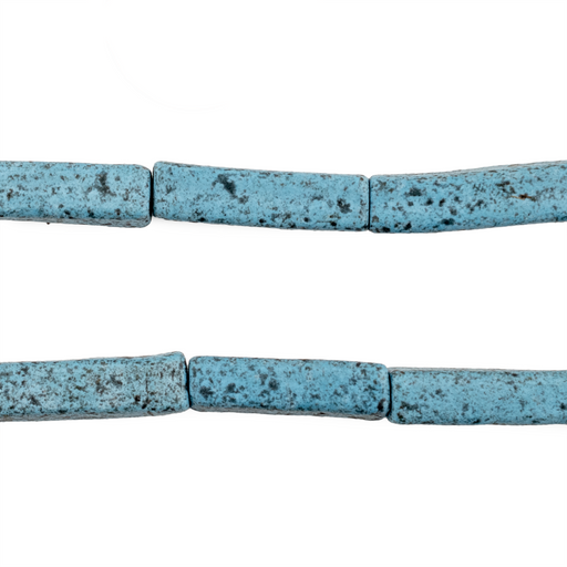 Turquoise Moroccan Pottery Beads (Rectangle)