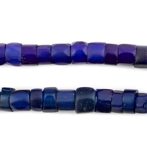 Old Russian Blue Glass Beads (6-11mm)