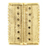 Brass Rectangular Dotted Baule Pendant Bead (53x41mm)