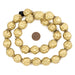 Matte Brass Dotted Sphere Hollow Tribal Beads (18mm) - The Bead Chest