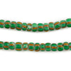 Yellow & Green Watermelon Chevron Beads #13421