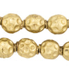 Matte Brass Dotted Sphere Hollow Tribal Beads (18mm)