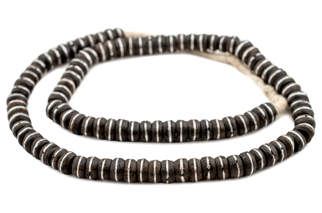 Ebony Mali Prayer Beads (6x11mm)