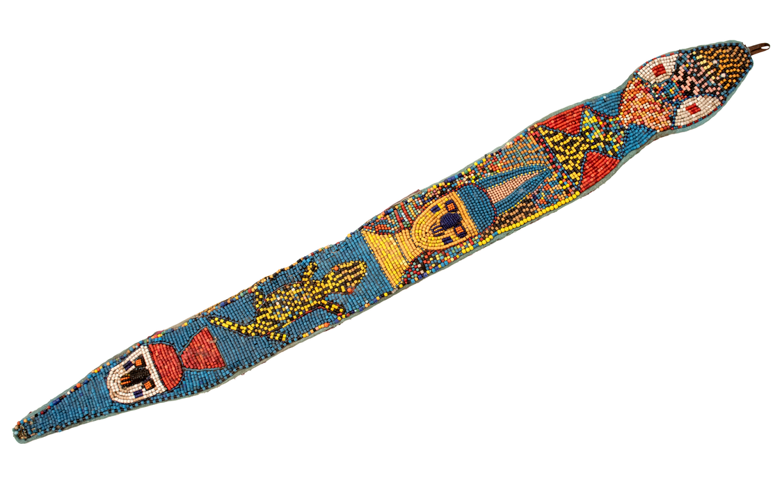 Vintage African Yoruba Beaded Belt #17214