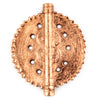 Copper Sun Dotted Baule Pendant Bead (55x45mm)