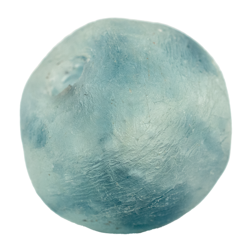Super Jumbo Blue Wave Marine Recycled Glass Bead (33mm)