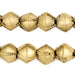 Ethiopian Wired Matte Brass Bicone Beads (15mm) - The Bead Chest