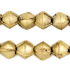 Ethiopian Wired Matte Brass Bicone Beads (15mm)
