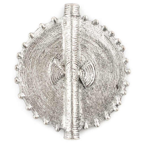 Silver Traditional Sun Baule Pendant Bead (54x46mm)