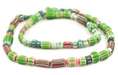 Green & Red Chevron Bead Medley (6-12mm) - The Bead Chest