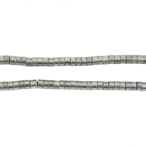 Silver Disk Beads (4mm, 16 Inch Strand)