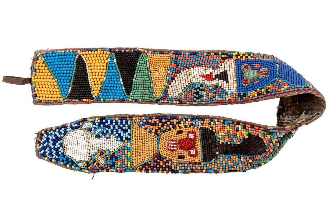 Vintage African Yoruba Beaded Belt #17215