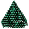 Half-Drilled Round Malachite Beads (7mm, Set of 100)