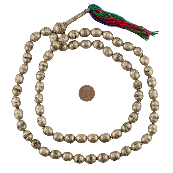 Old Silver Ethiopian Prayer Beads (Long)