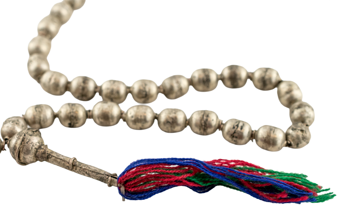 Old Silver Ethiopian Prayer Beads (Long)
