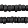 Black Moroccan Pottery Beads (Rondelle)