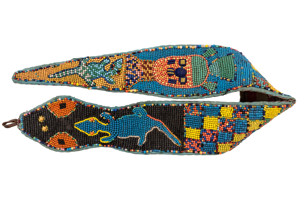 Vintage African Yoruba Beaded Belt #17213