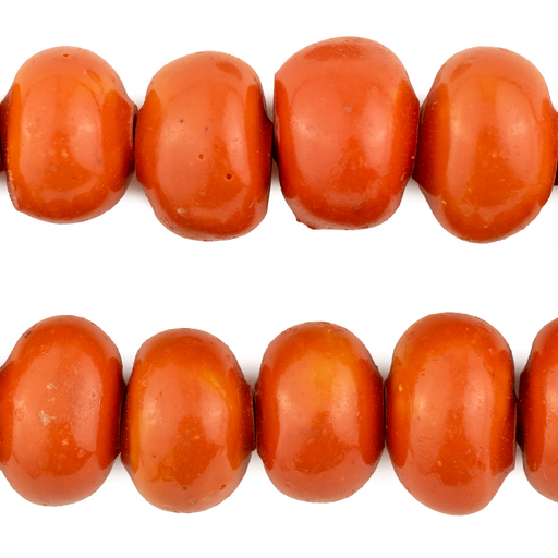 Round Moroccan Mango Resin Beads