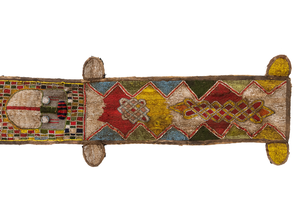 Vintage African Yoruba Beaded Belt #17211