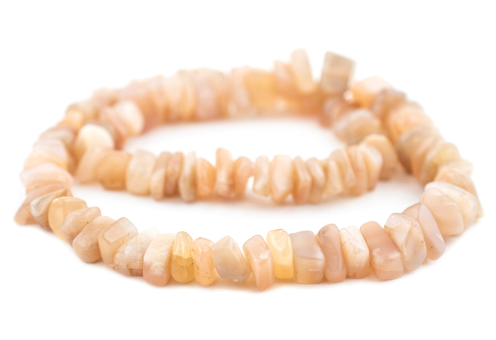 Peach Moonstone Chip Beads (7-15mm)