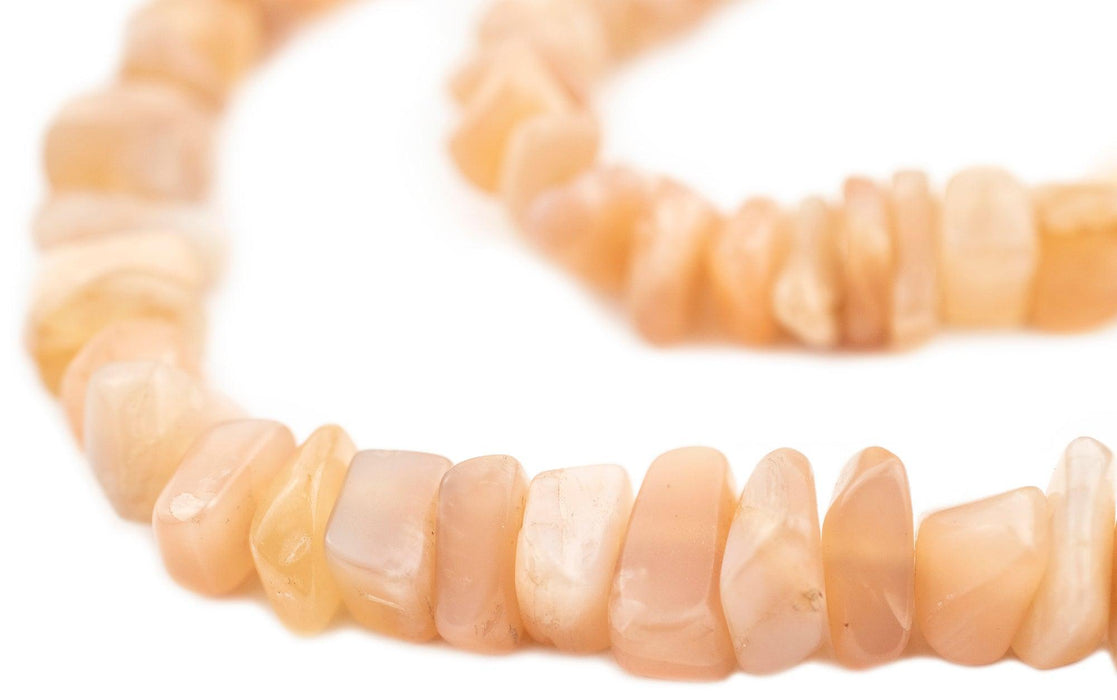 Peach Moonstone Chip Beads (7-15mm)