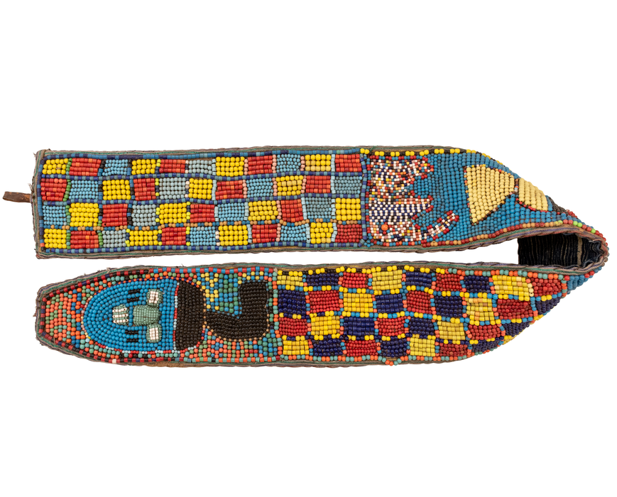Vintage African Yoruba Beaded Belt #17210