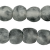 Grey Mist Recycled Glass Beads (18mm)