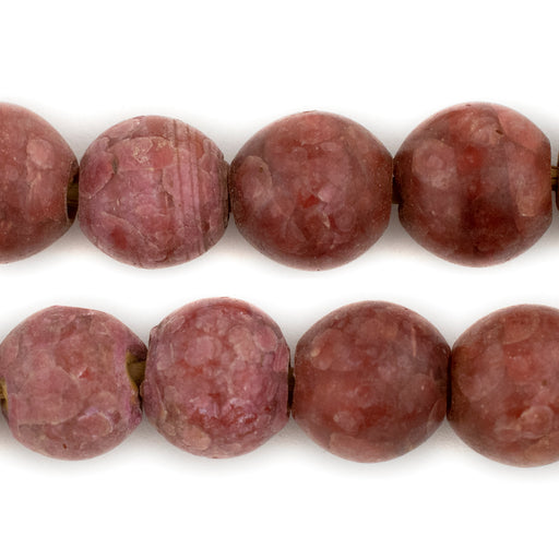 Antique Cornaline D'Aleppo White Heart Venetian Trade Beads #12872 - The Bead Chest