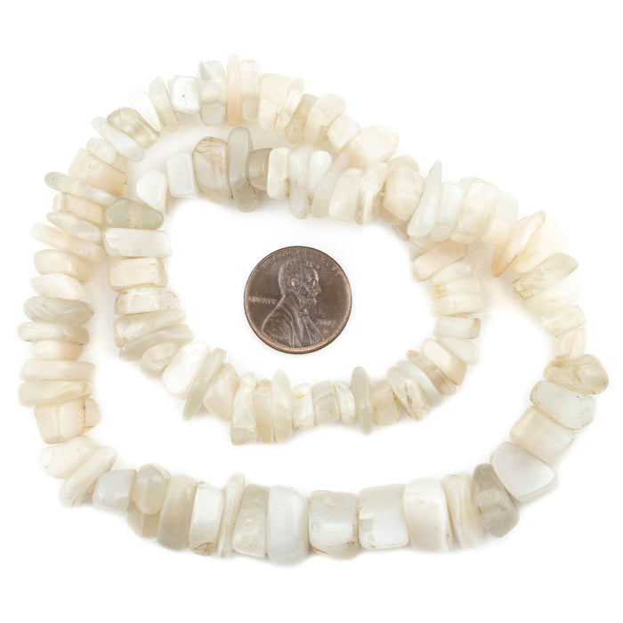 Moonstone Quartz Chip Beads (9-14mm)