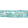 Blue Afghan Bicone Turquoise Beads (6x3mm)