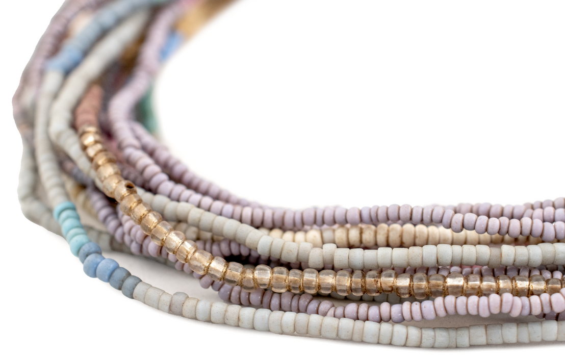 Vintage Fulani Pastel Glass Seed Beads