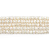 Smooth White Vintage Japanese Pearl Heishi Beads (4mm)