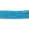 Dark Turquoise-Style Afghan Stone Cylinder Beads (2mm)