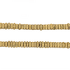 Matte Brass Faceted Square Heishi Beads (5mm)