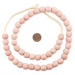 Opaque Light Pink Recycled Glass Beads (13mm) - The Bead Chest