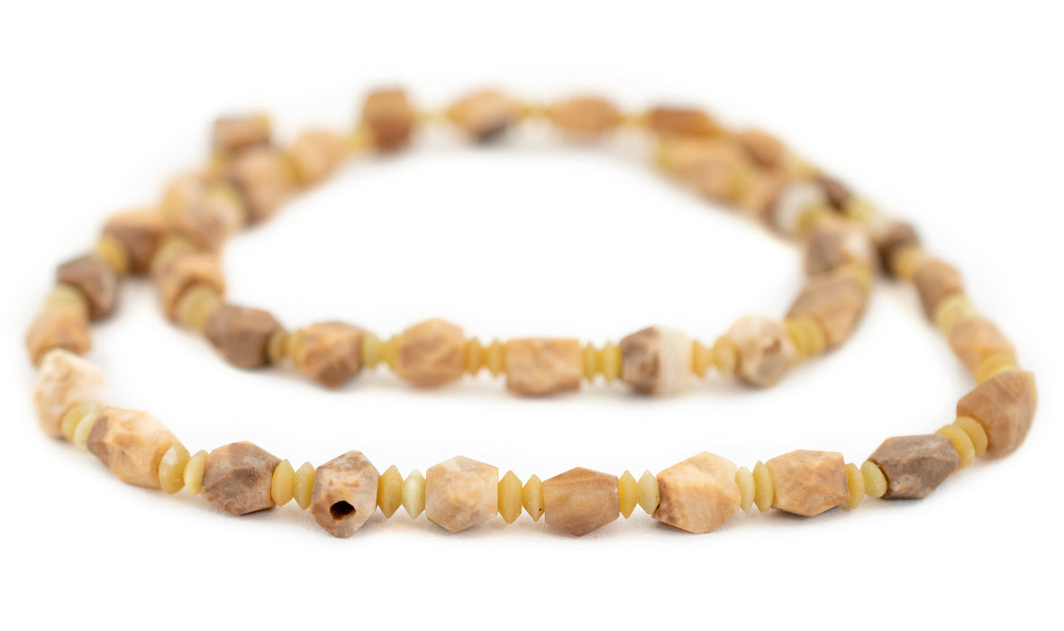 Rustic Afghan Jade Beads (7x4mm)