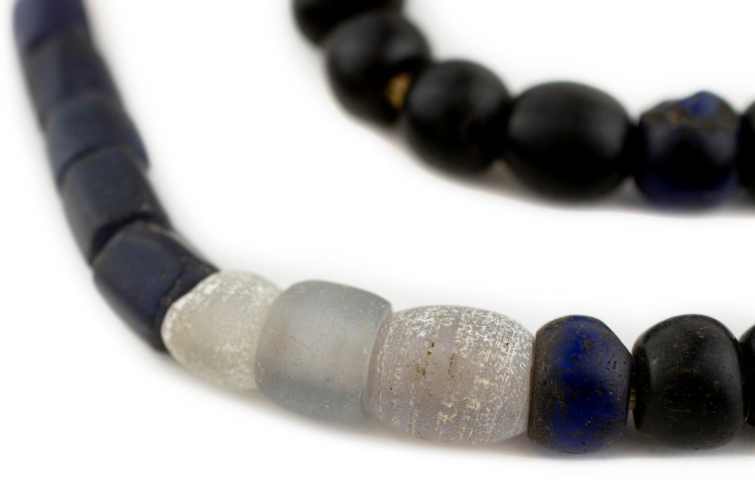 Old Black Opate European Trade Beads - The Bead Chest