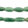 Vintage Green Aventurine Oval Beads (23x12mm)