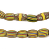 Venetian Watermelon Chevron Beads (Long Strand) #16606