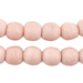 Opaque Light Pink Recycled Glass Beads (13mm) - The Bead Chest