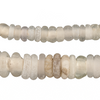 Clear Old Annular Wound Dogon Beads (11mm)