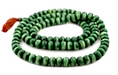 Emerald Green Rustic Bone Mala Beads (12mm) - The Bead Chest