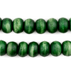 Emerald Green Rustic Bone Mala Beads (12mm)