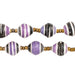 Purple Sunrise Recycled Paper Beads from Uganda - The Bead Chest