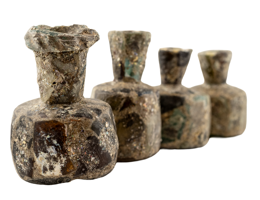 Brown Roman Glass Bottle (Medium)